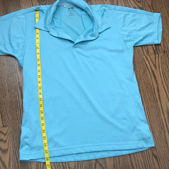 Adidas Men’s Light Blue Golf Polo - Picture 8 of 8